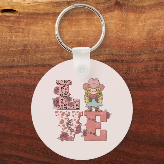 Porte-clés Amour occidental rétro (Verso)