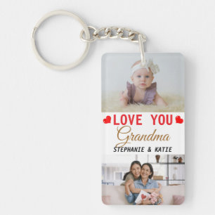 Porte-clés Amour personnalisé You Grand-mère 2 Photo