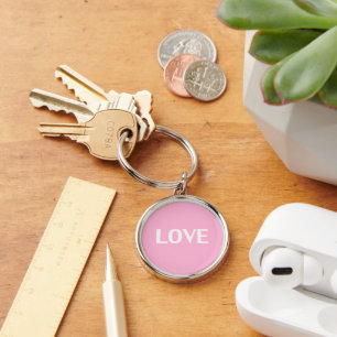 Porte-clés Amour - porte - clé blanc rose clair