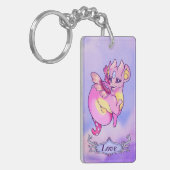 Porte-clés Amour - porte - clé d'affirmation Draginie. (Devant gauche)