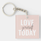 Porte-clés Amour Positif Vous-Même Aujourd'Hui Citation Paste (Devant)