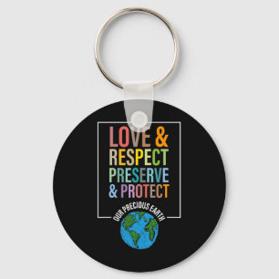 Porte-clés Amour Respect Préserver Protéger Notre Précieuse T