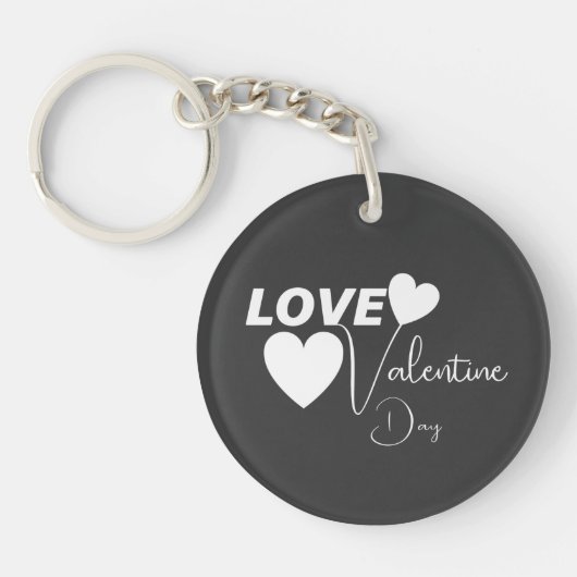 Porte-clés Amour romantique Saint Valentin (Devant)