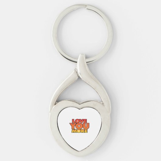 Porte-clés Amour Vous Plus Style Classique Intemporel (Devant)