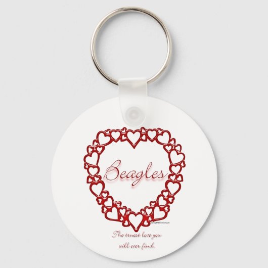 Porte-clés Amour vrai beagle - Porte - clé (Recto)
