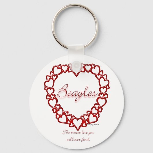 Porte-clés Amour vrai beagle - Porte - clé (Recto)