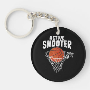 Porte-clés Amoureux de basket-ball tireur actif Hommes Femmes