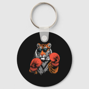Porte-clés Amoureux de boxe de tigre Gants de boxe Kickboxing