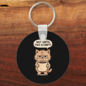 Porte-clés Amoureux De Café Grumpy Chat Pas De Matin Personne (Recto)