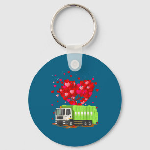 Porte-clés Amoureux de camion poubelle artwork en forme de co