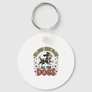 Porte-clés Amoureux de chiens drôle Vintage pour tous les chi