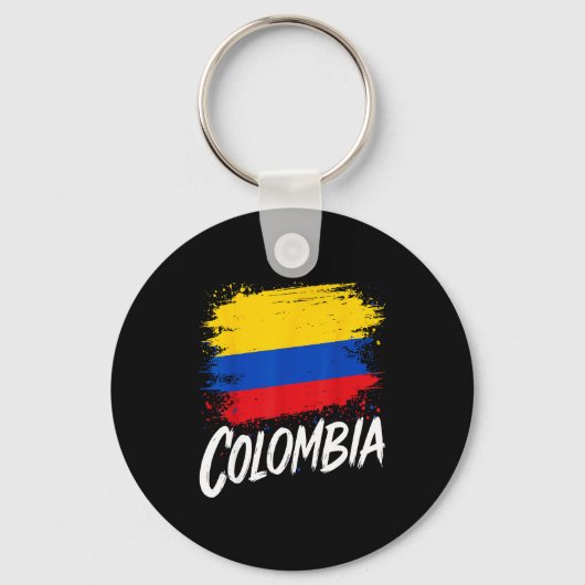 Porte-clés Amoureux de Colombie Drapeau Colombien (Recto)