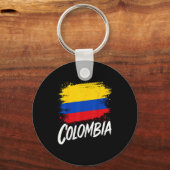 Porte-clés Amoureux de Colombie Drapeau Colombien (Recto)