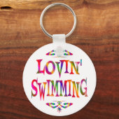 Porte-clés Amoureux de la natation (Recto)