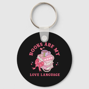 Porte-clés Amoureux de la Saint-Valentin, les livres roses ré