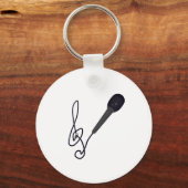 Porte-clés amoureux de musique (Recto)