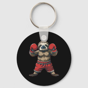 Porte-clés Amoureux de paresseux de boxe Gants de boxe Kickbo