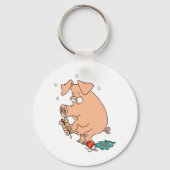 Porte-clés Amoureux de snacks Cochons grassouillets (Verso)