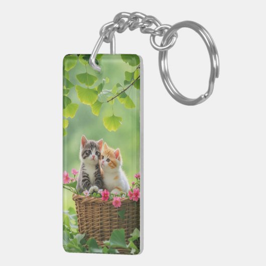 Porte-clés Amoureux des animaux (Dos droit)