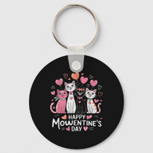Porte-clés Amoureux des chats Kitten Joyeux Saint Valentin Ho