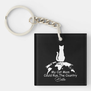 Porte-clés Amoureux des chats Mon Chat Maman Pourrait Mieux G
