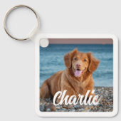 Porte-clés Amoureux des chiens Personnalisé Animaux de compag (Recto)