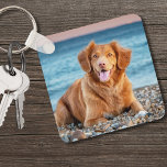 Porte-clés Amoureux des chiens personnalisé Keepsaké Pet Phot<br><div class="desc">Créez un souvenir personnalisé avec ce porte - clé photo personnalisé pour animaux de compagnie, parfait pour toute maman de chien, papa de chien, ou amoureux des animaux de compagnie. Cherchez votre ami en fureur en ajoutant votre photo préférée, ou utilisez deux images différentes pour chaque côté. Ce porte -...</div>