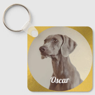 Porte-clés Amoureux des chiens photo personnalisé pour animal