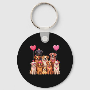 Porte-clés Amoureux des chiens Valentines Day Présente Pour L