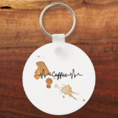 Porte-clés amoureux du café (Recto)