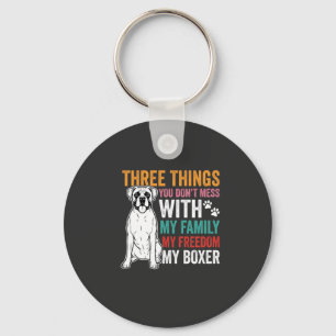 Porte-clés Amoureux du chien de la famille Boxer Freedom
