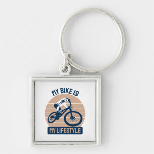 Porte-clés Amoureux du Vélo - Mon Vélo Est Mon Mode de Vie
