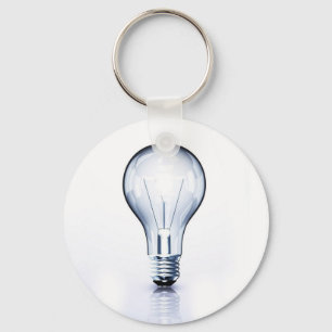 Porte-clés ampoule claire
