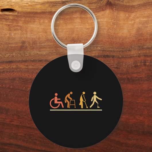 Porte-clés Amputation des déficiences de la jambe Evolution p (Recto)