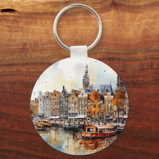 Porte-clés Amsterdam, Impression étirée (Recto)