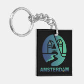 Porte-clés Amsterdam Netherlands Europe (Devant gauche)