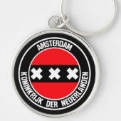 Porte-clés Amsterdam Round Emblem (Devant)