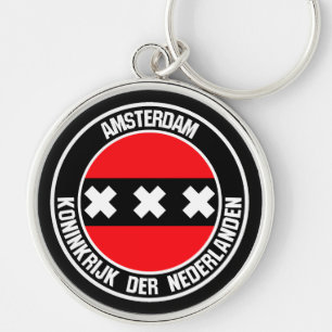 Porte-clés Amsterdam Round Emblem