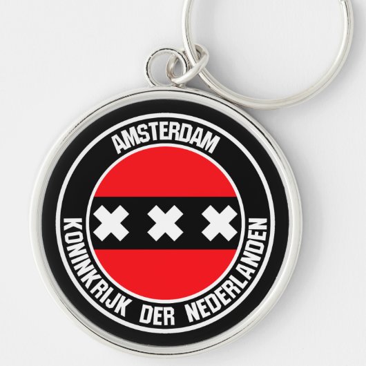 Porte-clés Amsterdam Round Emblem (Devant)