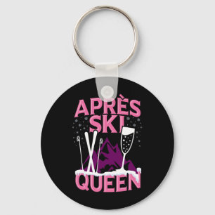 Porte-clés Amusant Apres Ski Queen Ski Winter Sports Party F