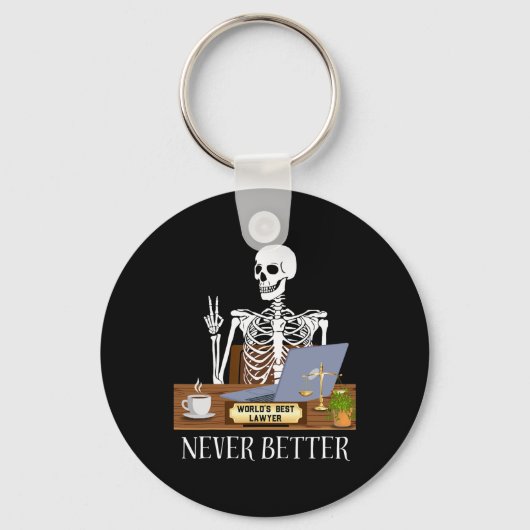 Porte-clés Amusant avocat Halloween (Recto)