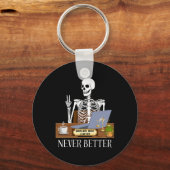 Porte-clés Amusant avocat Halloween (Recto)
