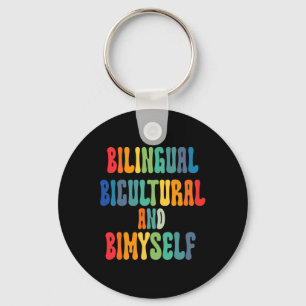 Porte-clés Amusant Bilingue Biculturel Et Bimyself ASL Sourd