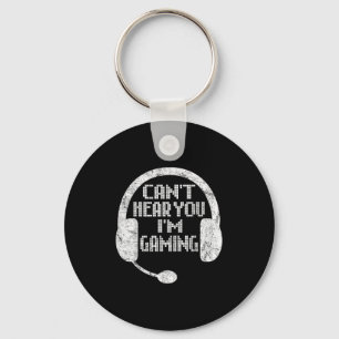 Porte-clés Amusant Casque cadeau Gamer ne peut pas vous enten