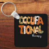 Porte-clés Amusant Citrouille d'ergothérapie Autumn Tree Fal (Recto)