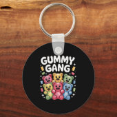 Porte-clés Amusant Gummy Ours Design Pour Hommes Femmes Enfan (Recto)