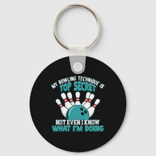 Porte-clés Amusant Hilarious Bowler Joke Humour Funny Bowling