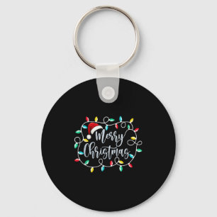 Porte-clés Amusant Joyeux Noël Lumières Noël Famille Hommes F