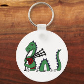 Porte-clés Amusant Loch Ness Monster Jouer des tuyaux (Recto)