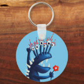 Porte-clés Amusant Monster Flower Blue (Recto)
